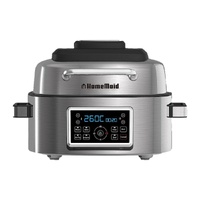 Homemaid Digital 6L Air Fryer and Grill Stainless Steel Housing LED Display