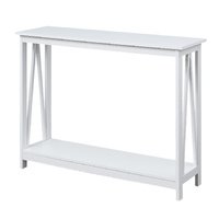 Sarantino Grace A-Frame Console Table in White