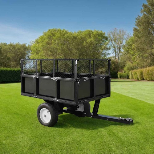 Tipping Trailer for Lawn Mower 300 kg Load