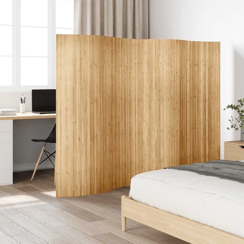 Room Divider Bamboo 250x165 cm Natural