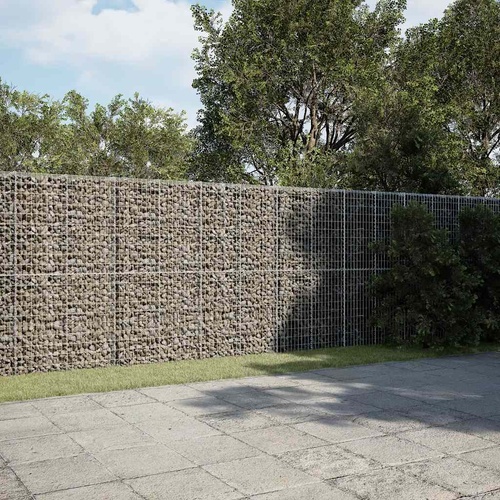 Gabion Basket with Cover 900x50x200 cm Galvanised Iron