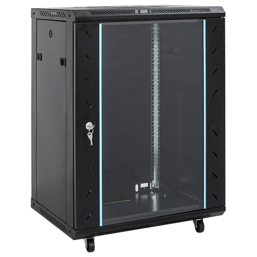 15U Network Cabinet 19" IP20 Black 60x45x86 cm