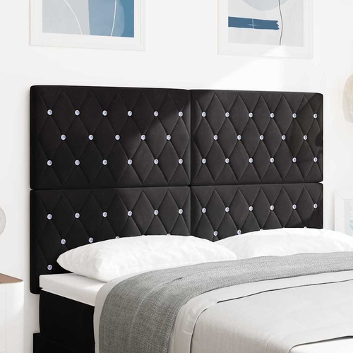 Headboard Black 160 cm Velvet