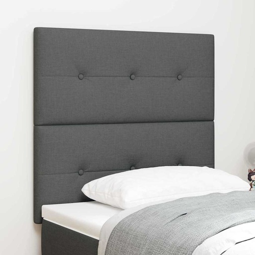 Headboard Height Adjustable Manual Dark grey 80 cm Fabric