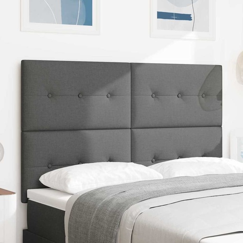 Headboard Height Adjustable Manual Dark grey 140 cm Fabric