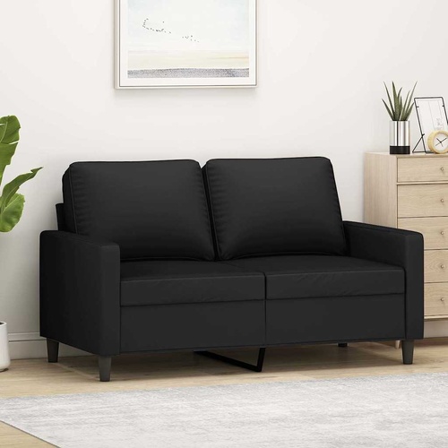 2-Seater Sofa Black 120 cm Velvet