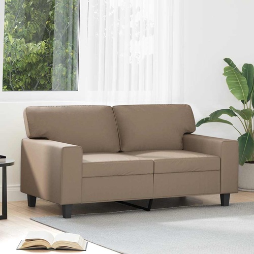 2-Seater Sofa Cappuccino 120 cm Faux Leather