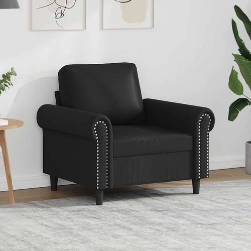 Sofa Chair Black 60 cm Faux Leather
