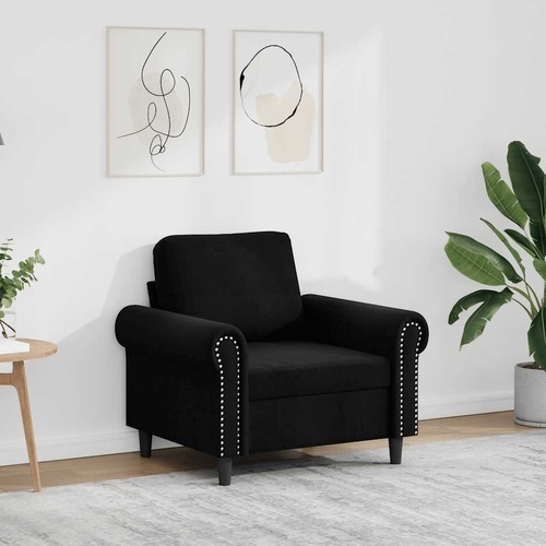 Sofa Chair Black 60 cm Velvet