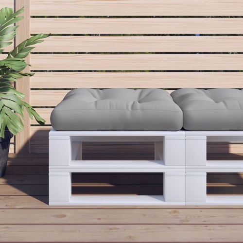 Pallet Cushion Grey 50x50x12 cm Fabric
