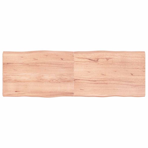 Table Top Light Brown 180x60x(2-6)cm Treated Solid Wood Live Edge
