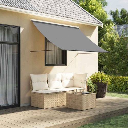 Retractable Awning Anthracite 250x150 cm Fabric and Steel
