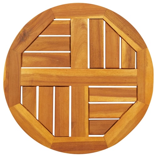 Table Top Ø40x2 cm Round Solid Wood Acacia