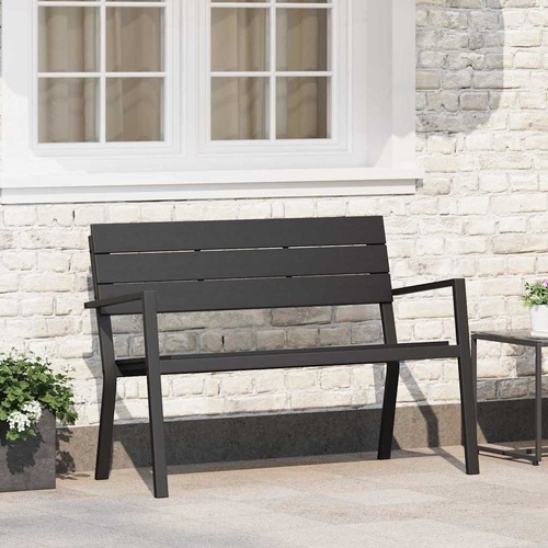 Garden Bench Anthracite 118 x 54 x 77cm Steel