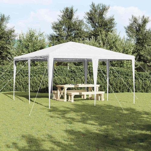 Party Tent White 400 x 400 x 266 cm Polyethylene and Steel