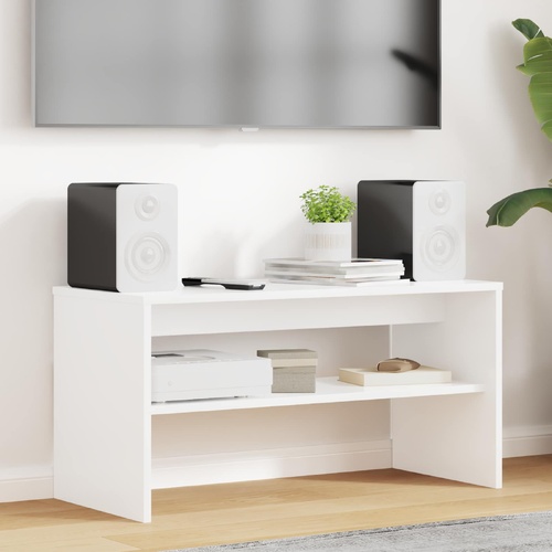 TV Cabinet White 80 x 35 x 40 cm Engineered Wood