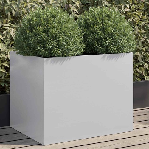 Planter Silver 62x47x46 cm Galvanised Steel