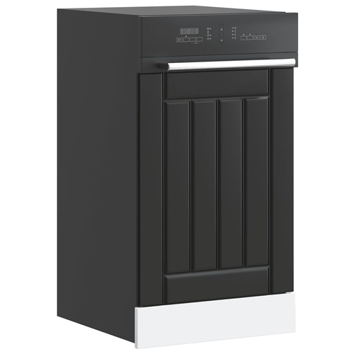 Dishwasher Panel "Lucca" Black Engineered Wood