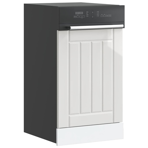 Dishwasher Panel "Lucca" High Gloss White Engineered Wood