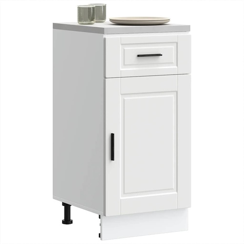 Kitchen Base Cabinet Porto White Engineered Wood