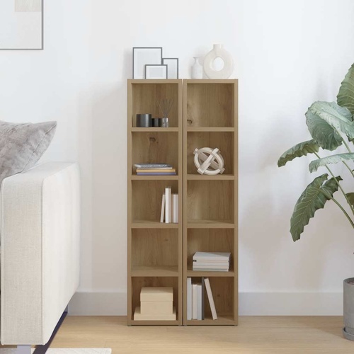 CD Cabinets 2 pcs Artisan Oak 21x16x93,5 cm Engineered Wood