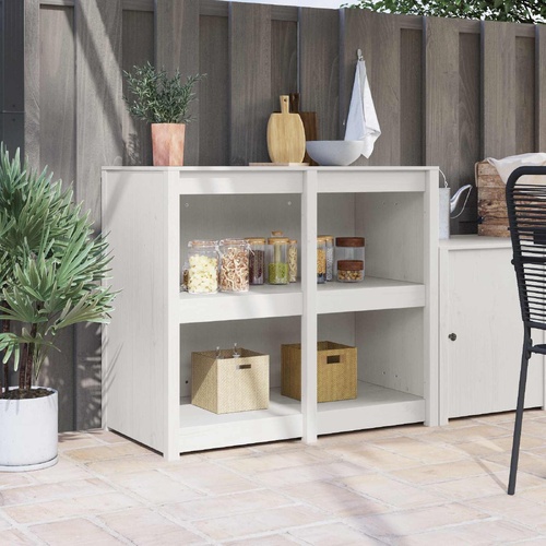 Kitchen Cabinet with Shelf MEPPEL Warm White 106 x 55 x 92 cm