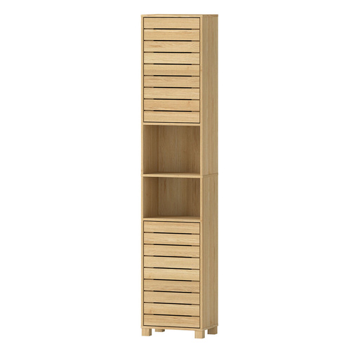 Levede Tall Bathroom Cabinet Storage 165cm Tallboy Adjustable Shelf Cupboard