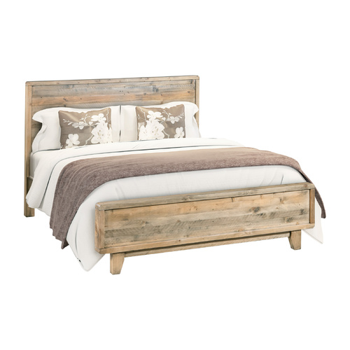 Woodland Bedframe Queen Size Rustic Timber