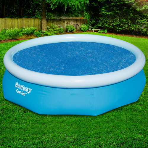 Pool Cover Fits 3.05m/10ft Round Swimming Pool PVC Blanket 2.89m