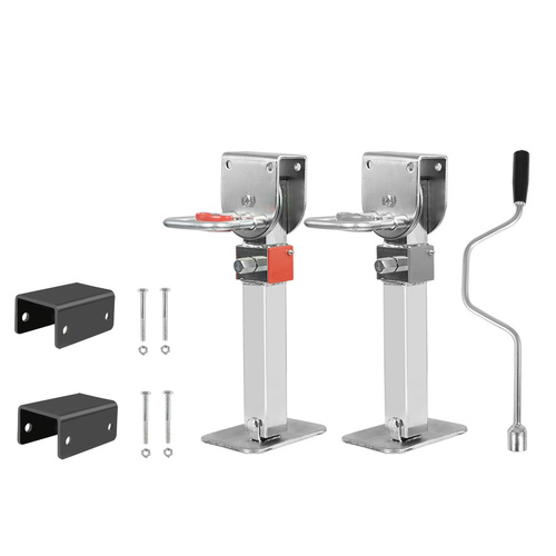  2X 410mm-545mm Drop Down Corner Silver