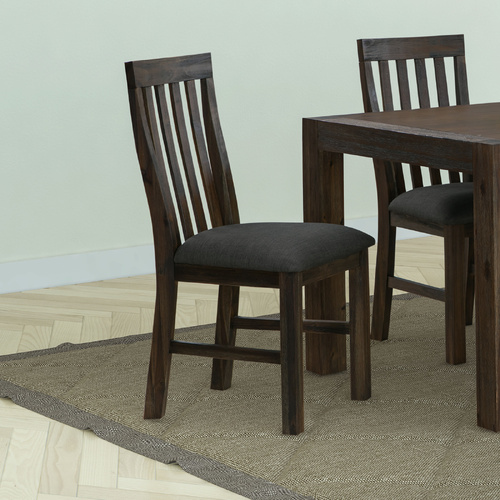 Nowra 2x Dining Chair Chocolate