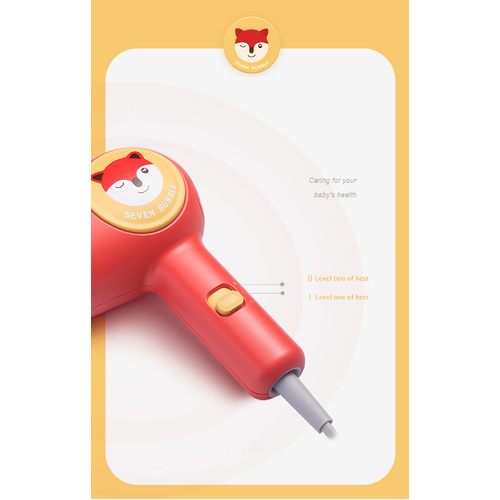 Seven Bubble ultra quiet Kids Hair Dryer