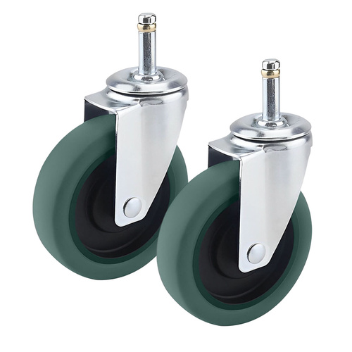 2X 4" Heavy Duty Polyurethane Swivel Castor Wheels