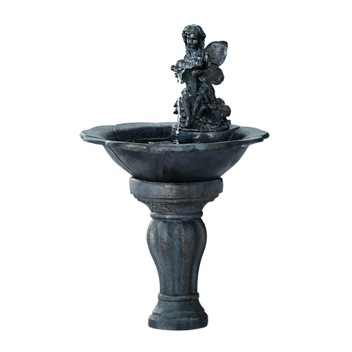 Solar Water Feature with LED Lights Angel 94cm