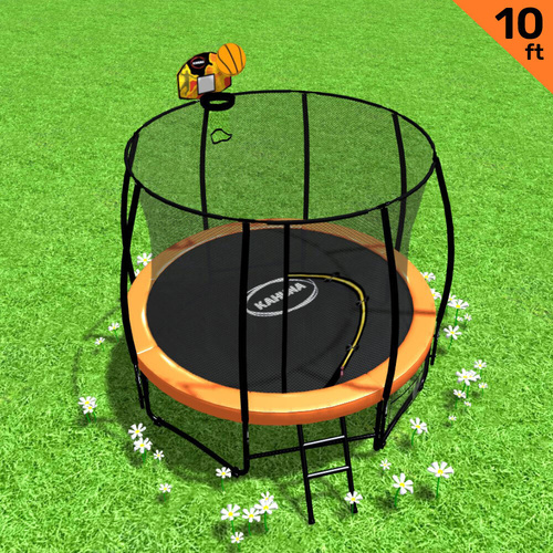 Trampoline with Basket ball set