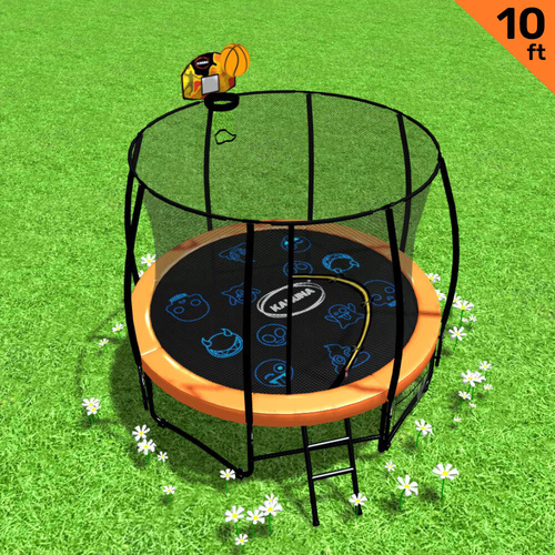 Kahuna Pro Trampoline with Mat, Reversible Pad, Basketball Set