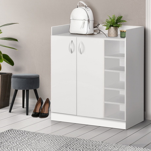 Shoe Rack Cabinet 21 Pairs Adjustable Shelves