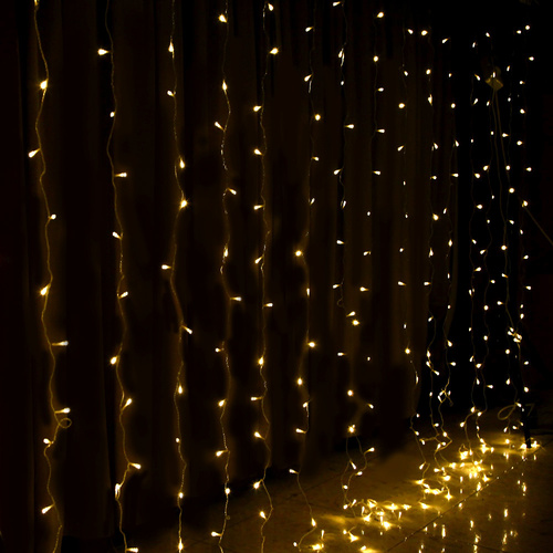 3 by 6M Christmas Lights Curtain Light White