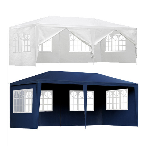 Gazebo 3 by 6m Marquee Wedding Party Tent Outdoor Camping Side Wall Canopy 6 Panel