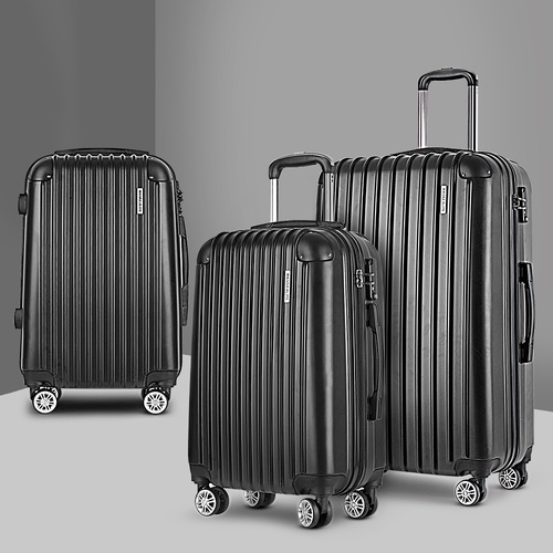 Luggage Set Travel Suitcase Storage Organiser TSA lock 3 Set