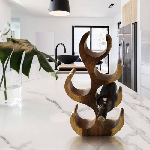 Wine Rack Carved Wood Wine Storage-Acacia Wood handcrafted