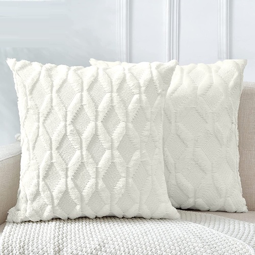 2 Pack Decorative Boho Throw Pillow Covers 45 by 45 cm