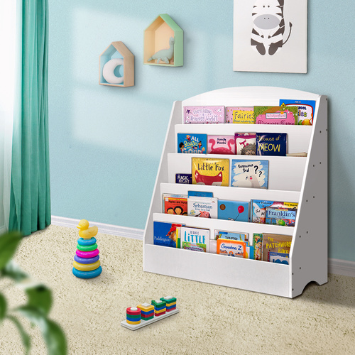 5 Tiers Kids Bookshelf Magazine Shelf Organiser Bookcase Display Rack