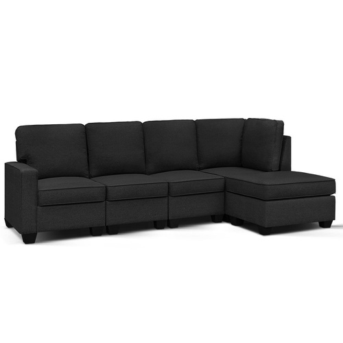 Moduvelle Modular Chaise Sofa Set ‚Äì Dark Grey (4 & 5 Seater Options)