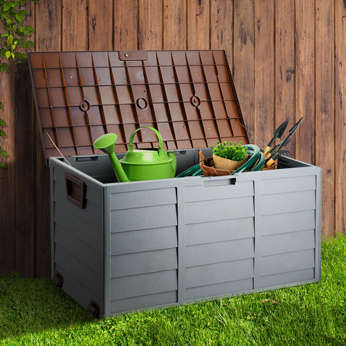Outdoor Storage Box 290L Lockable Organiser Garden Deck Shed