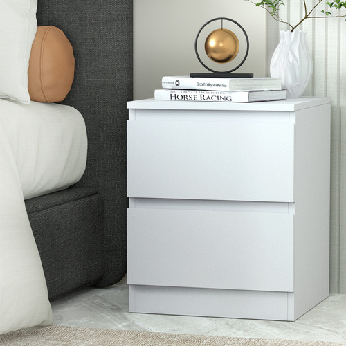 Marden Bedside Tables Drawers Side Table Bedroom Furniture Nightstand Lamp 2 Drawers