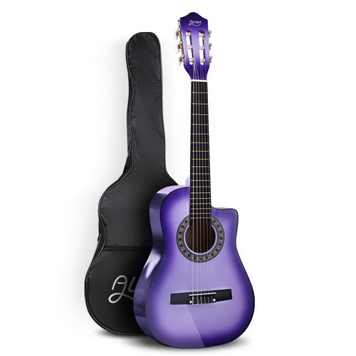 34" Inch Guitar Classical Acoustic Cutaway Wooden Ideal Kids Gift Children 1 2 Size