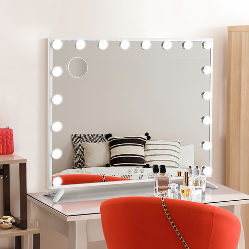 Makeup Mirror with Light LED Hollywood Vanity Dimmable Wall Mirror 80 by 65cm