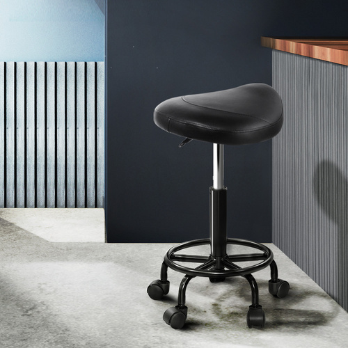 Saddle Stool Salon Chair Swivel Beauty Barber Hairdressing Gas Lift