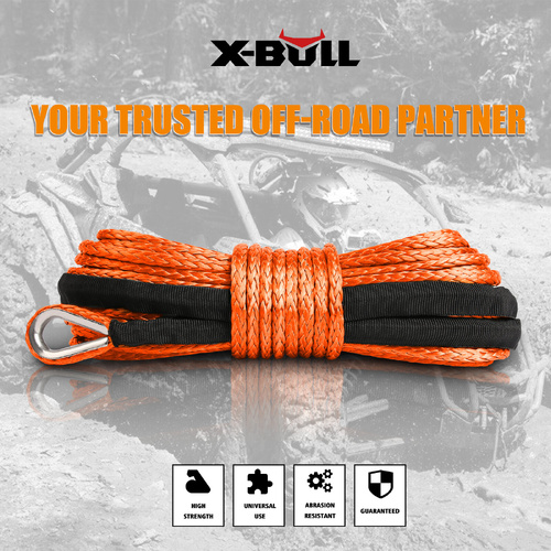 BULL Winch Rope Dyneema Synthetic Rope 5.5mm 13m Tow Recovery Offroad 4wd.